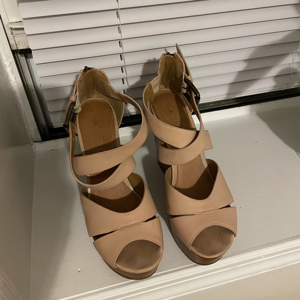ALDO Beige/Nude Wedges, Very Comfortable